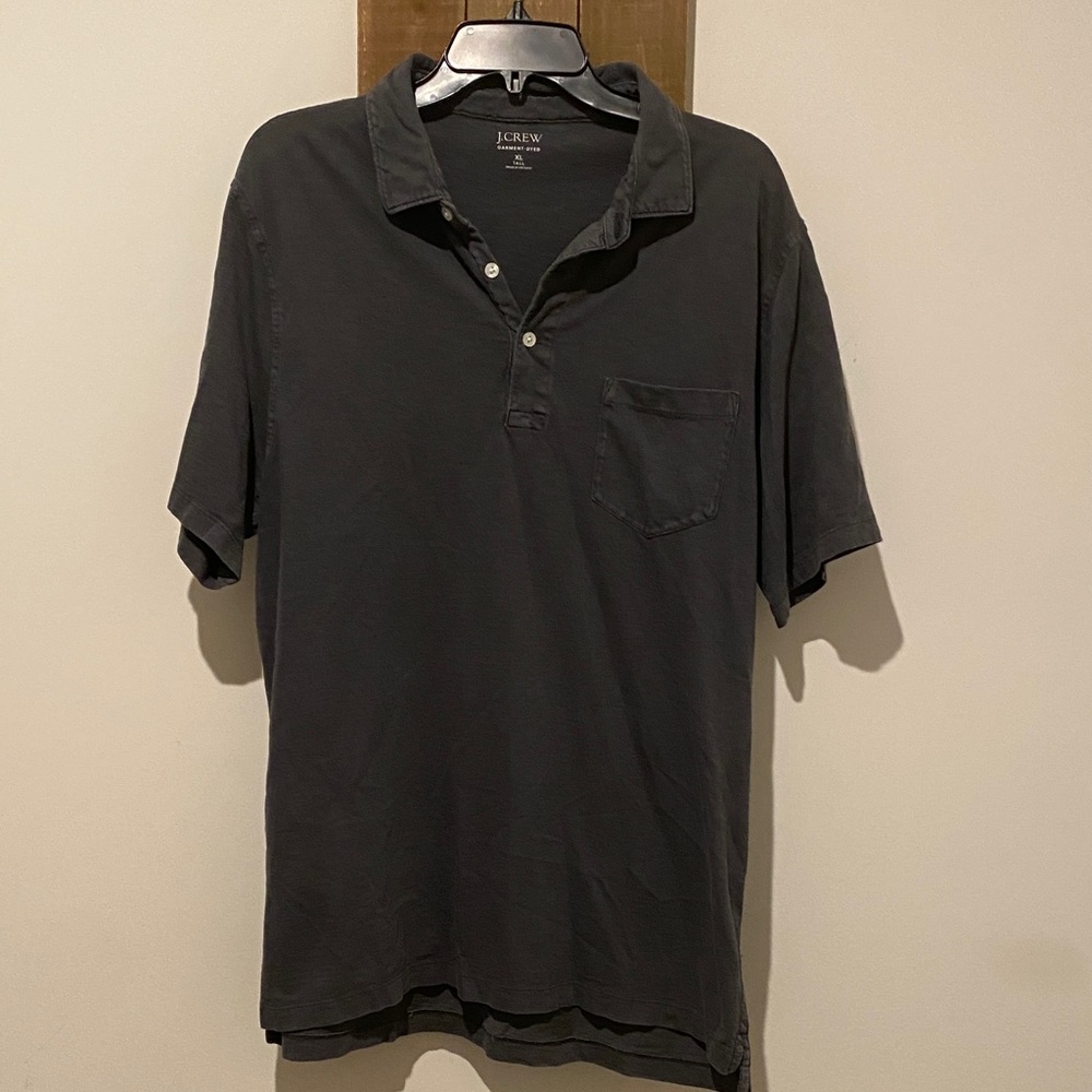 J. Crew Men's Charcoal Polo Shirt